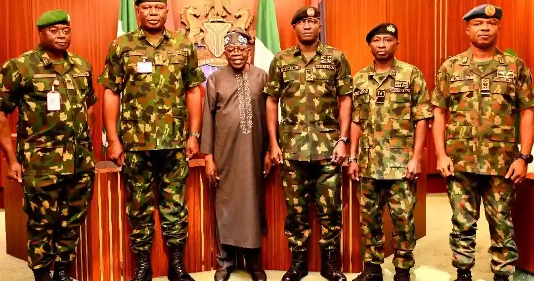 Bola Tinubu and new service chiefs