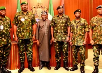“Nigeria Is In A Hurry To Celebrate Peace” – Tinubu To New Service Chiefs
