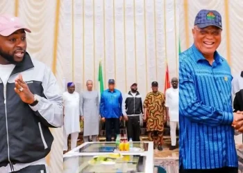 Governor Umo Eno and Davido