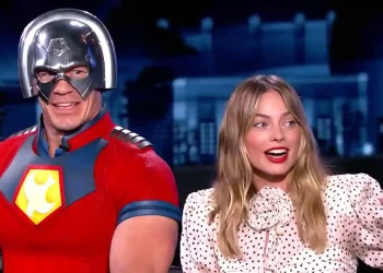 Margot Robbie and John Cena