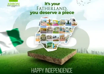 Adron Homes Hails Nigeria at 65, Reaffirms Commitment to Nation-Building