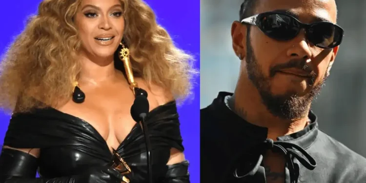 Beyoncé and Lewis Hamilton