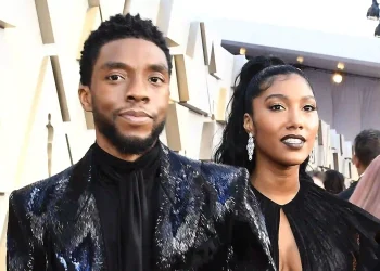 Chadwick Boseman and his wife