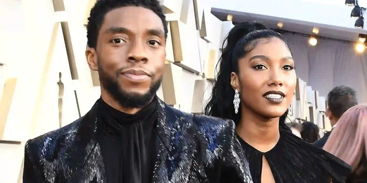 Chadwick Boseman and his wife
