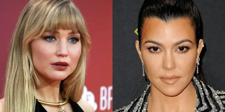 Kourtney Kardashian and Jennifer Lawrence