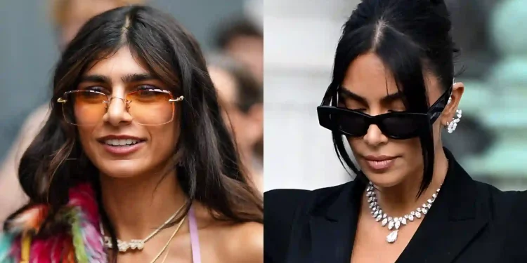 Mia Khalifa and Kim Kardashian