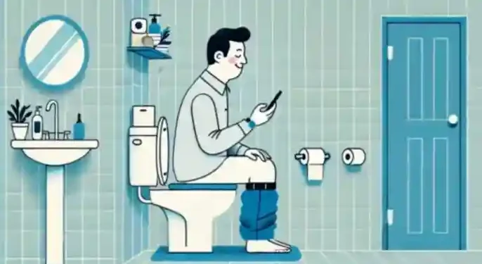 Scrolling On The Toilet