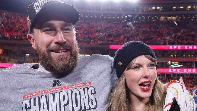 Taylor Swift and Travis Kelce