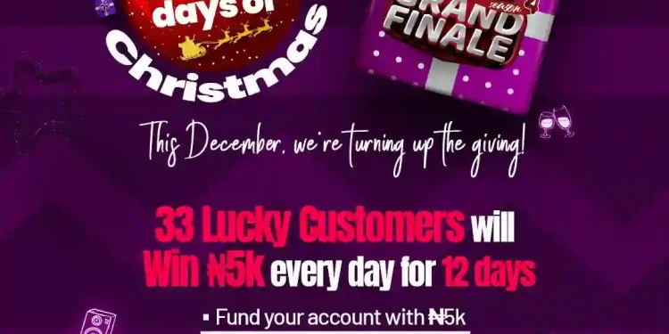 Wema Bank Launches '12 Days of Christmas' Campaign, Rewards Customers with N5,000 Daily