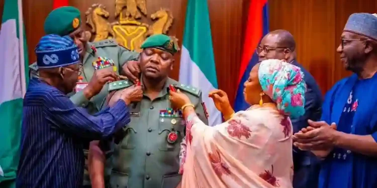 Tinubu's Move to Promote Aide-de-Camp for Second Time in One Year Stirs Controversy
