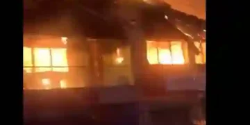 Headline: Generator Fueling Sparks Blaze, Destroys 10 Shops at Ibadan Market