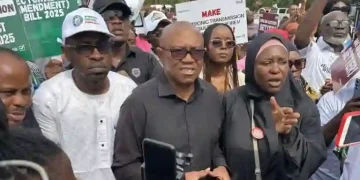 Obi Leads Mass Protest at National Assembly Over Electronic Voting Dispute
