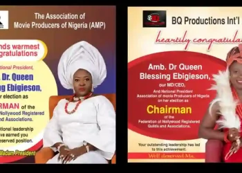 AMP, BQ Production congratulate Queen Blessing Ebugieson As New FNRGA Chairman