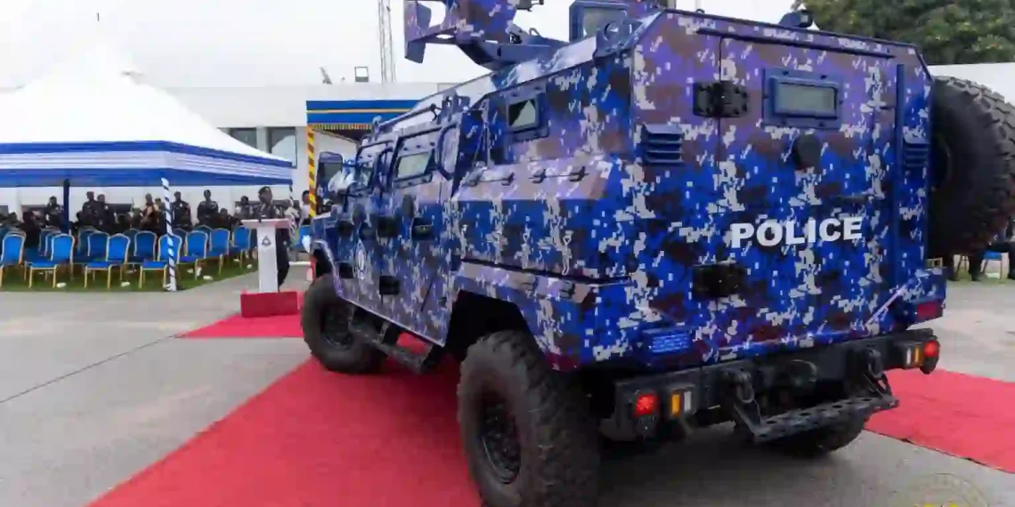 Ghanaian Man Arrested After Stealing Police Armoured Vehicle in Ashanti