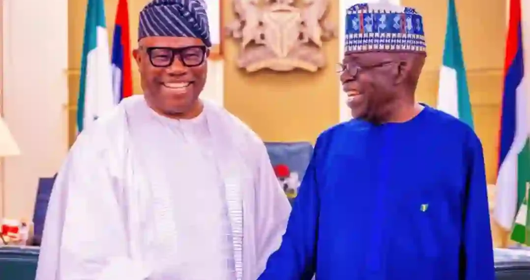 Tinubu Jokes About Sending Akpabio to “Scatter” Opposition, Sparks Light Moment at Abuja Event