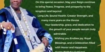 Aare Adetola EmmanuelKing Felicitates Olofin of Ilisan Remo on 86th Birthday
