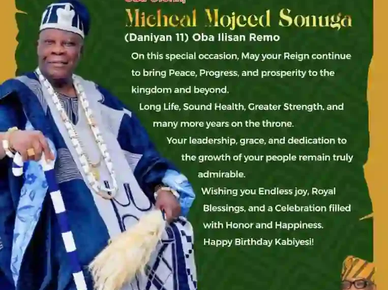 Aare Adetola EmmanuelKing Felicitates Olofin of Ilisan Remo on 86th Birthday
