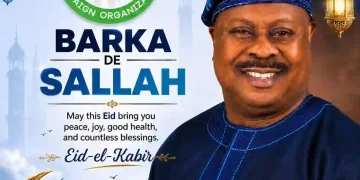 Hon. Ayo Da-Silva Felicitates with Muslims on Eid-el-Kabir