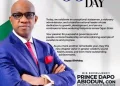 Adron Group Chairman Hails Dapo Abiodun’s Leadership at 66