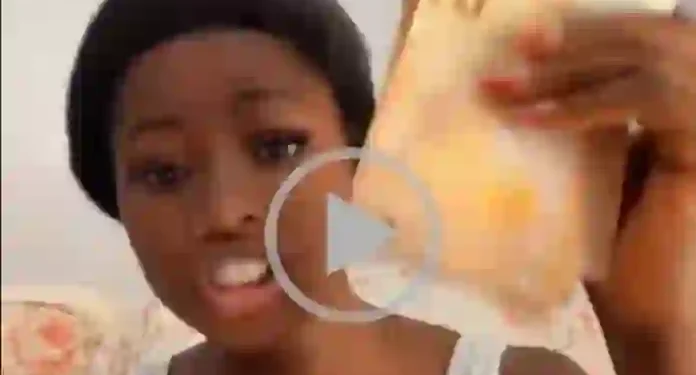 Nigerian Woman Based In Italy Flaunts Cash Earned From Sex Work In Viral Video