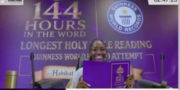 Nigerian woman attempting 144-hour Bible reading Guinness world record