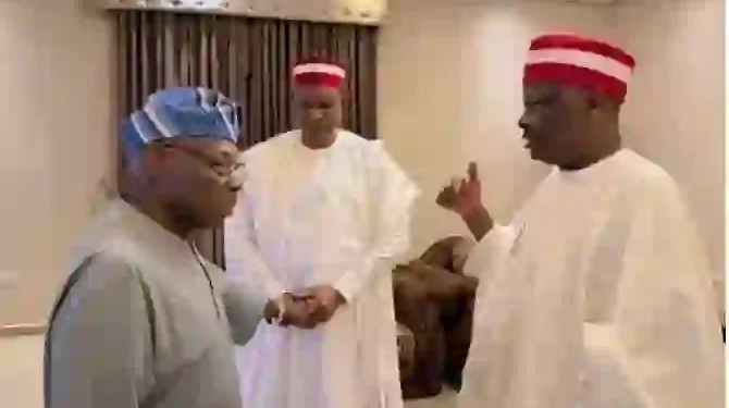 Obasanjo Visits Kwankwaso, Gwarzo During Kano Meeting