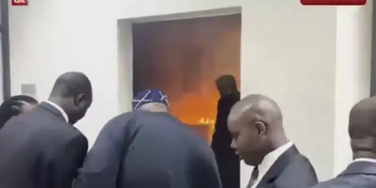 Fire Breaks Out in Senate Wing of National Assembly