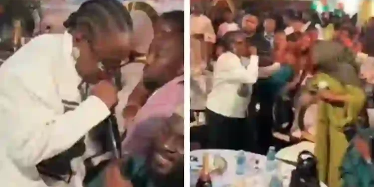 Teni’s Wedding Dance Move Interrupted as Woman Pulls Husband Away, Sparks Reactions Online