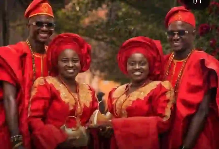 Twin Brothers Marry Twin Sisters with Matching Names in Rare Double Wedding