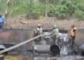 Nigerian Navy Uncovers Illegal Crude Oil Storage Site, Seizes 20,500 Litres in Rivers
