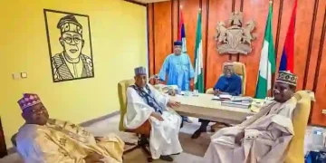 Tinubu Hosts Hanga, Gaya at Aso Villa Amid APC Defection Speculation