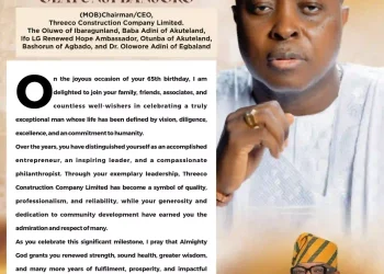Adron Group Chairman Celebrates Business Icon Otunba Muraina Banjoko at 65