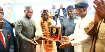 Governor Dauda Lawal Joins President Tinubu at Historic Press Corps Dinner