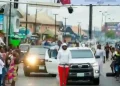 Olu of Warri Inspects Coronation Anniversary Preparations on Electric Scooter