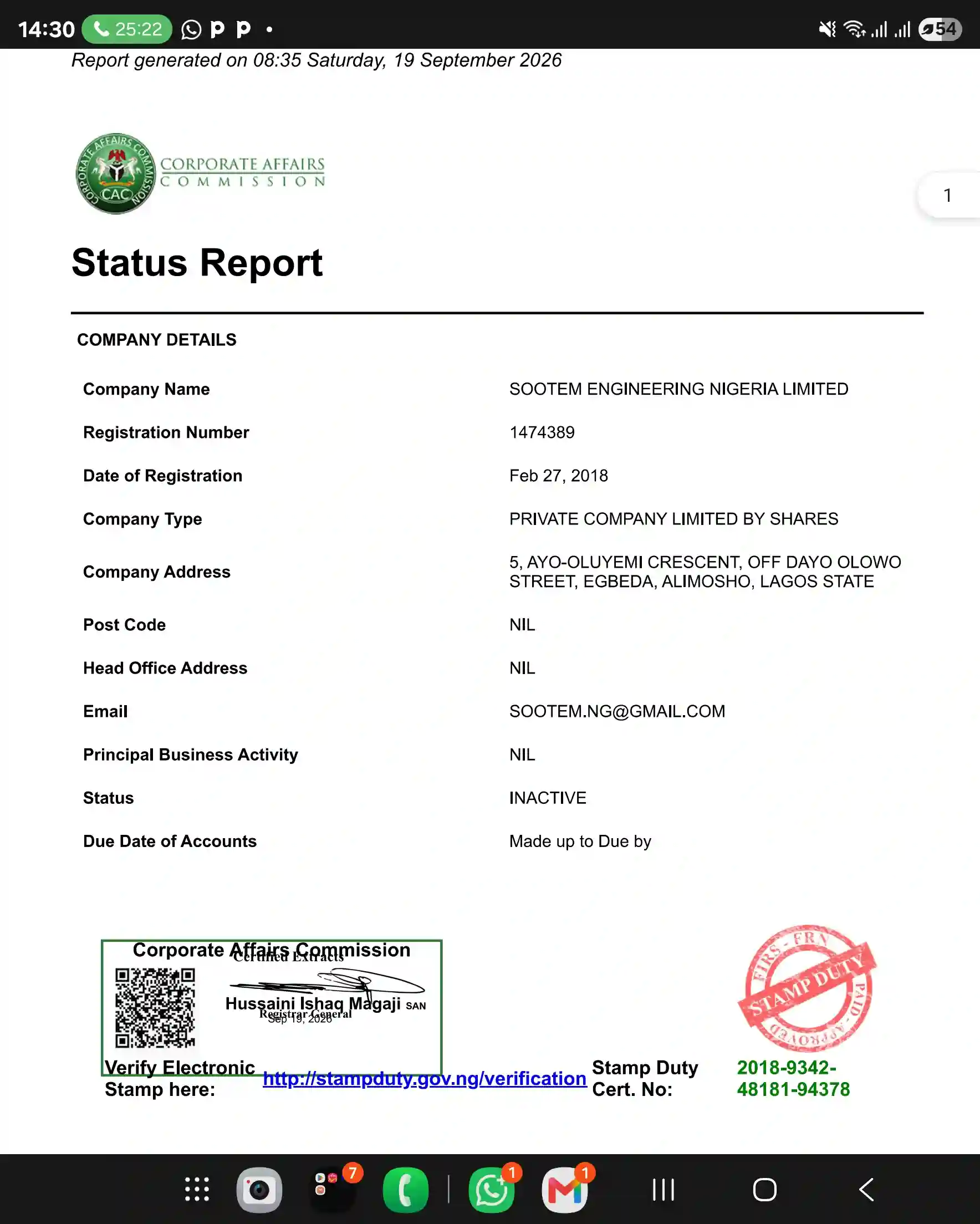 Exclusive! What is Senator Adeola Yayi Hiding About His Company, Sootem? 12 Exclusive! What is Senator Adeola Yayi Hiding About His Company, Sootem?