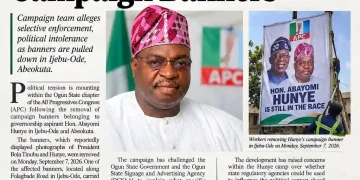 Ogun APC Tension Grows as Hunye Campaign Questions Removal of Banners