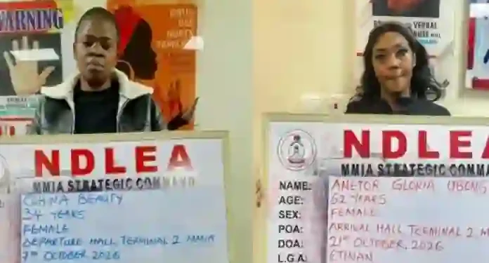 NDLEA Arrests South African Woman With 36.65kg Of Cocaine, US-Based Nigerian Woman With Cannabis