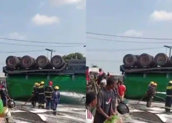 LASTMA Warns Nigerians Against Consuming Spilled Groundnut Oil After Tanker Accident in Lagos