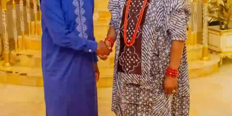 Adron Chairman Adetola Emmanuelking Congratulates Anthony Osibodu on Coronation as Bobajiro of Ilishan-Remo