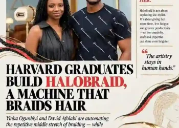 Harvard Graduates Yinka Ogunbiyi, David Afolabi Build, HaloBraid, a Machine That Braids Hair