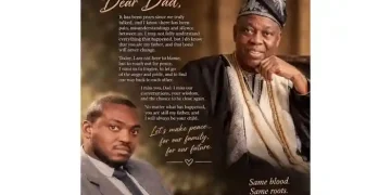 Fatai Okoya begs billionaire father Razaq Okoya for forgiveness after four decades apart